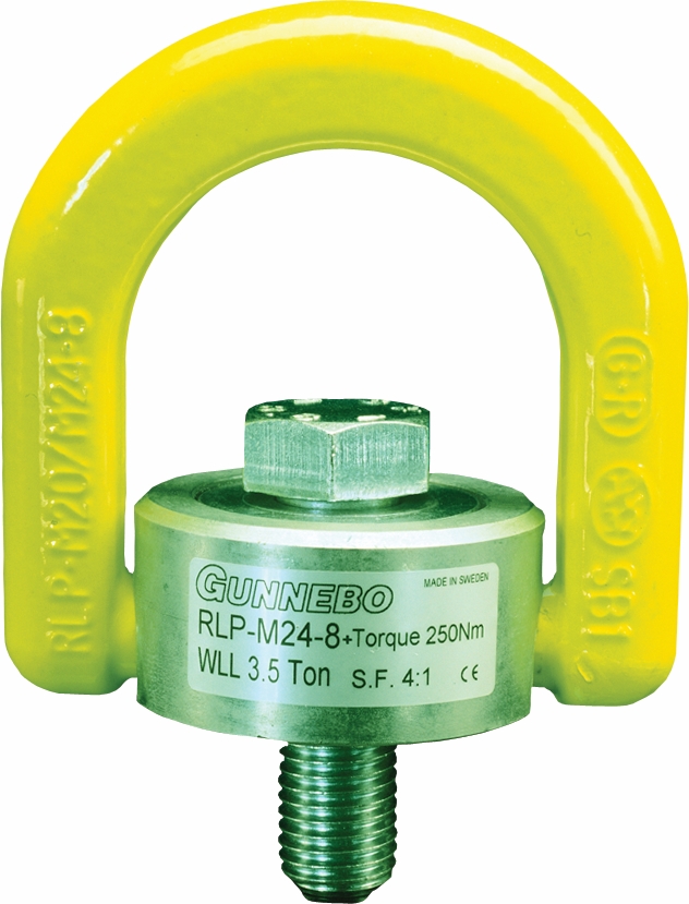 Other view of Bullivants Gunnebo Lifting Point - Rotating - Grade 100 - Yellow - 36mm