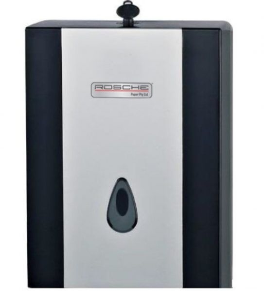 Other view of Large N-Fold Hand Towel Dispenser - Black/Silver - 248 x 100 x 348 mm - 5401 - ROSCHE