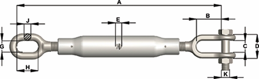 Other view of TOWNLEY SCREW RIGGING GRD S CLE/EYE GAL 10MM