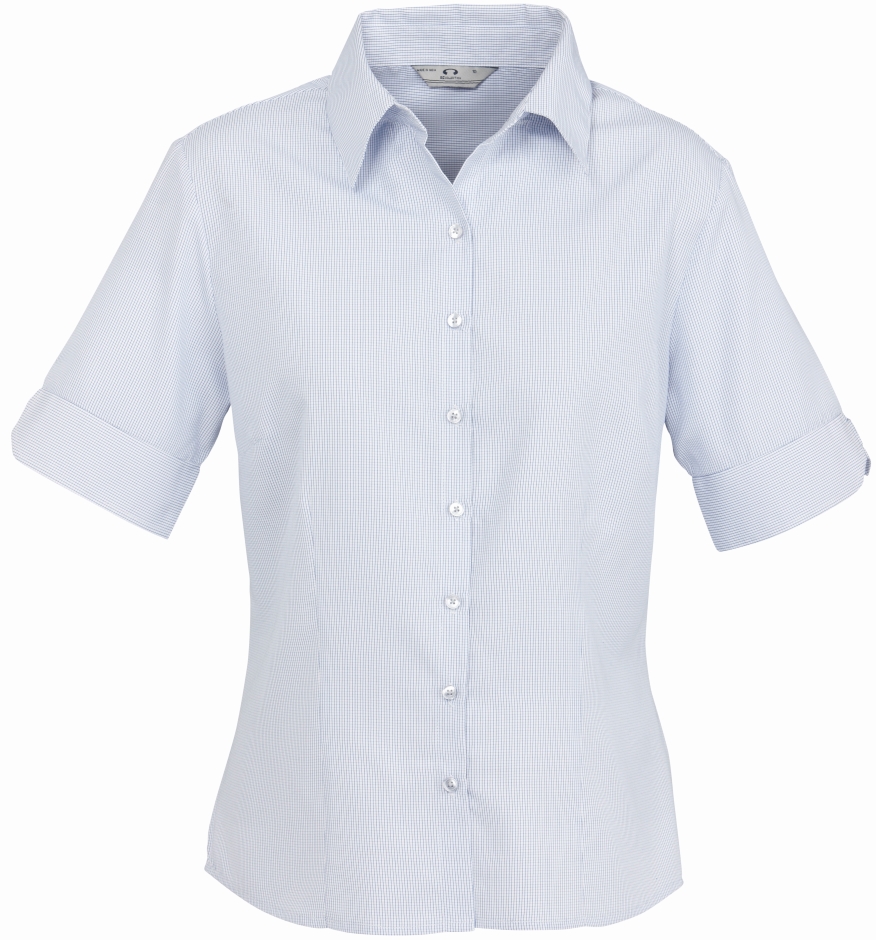 Other view of Ladies Shirt – Polyester - Cotton – Blue – 18 – S120LS – Signature – Biz Collection