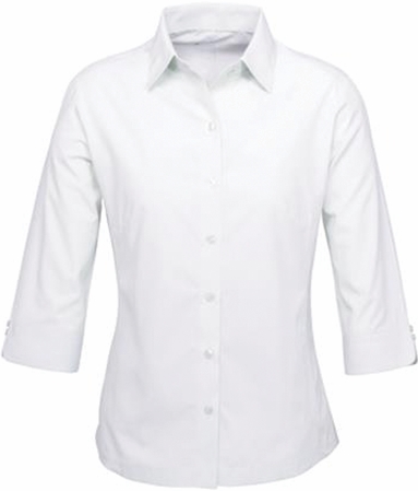 Other view of Ladies Shirt – Polyester - Cotton – White – 14 – S29521 – Ambassador – Biz Collection