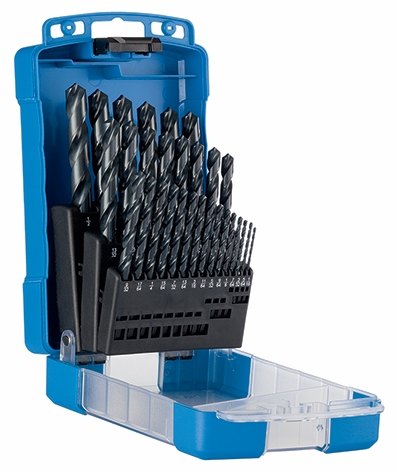 Other view of 29-Piece Jobber Drill Set - HSS - Metric - 1 to 3 mm x 0.25, 3.5 to 13 mm x 0.5 - D102 - Blue Bullet - Sutton Tools