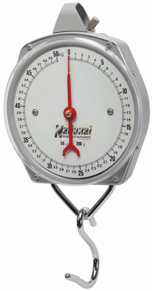 Other view of Hanging Dial Scale - 25 kg x 100 gm - 260 x 180 mm - Metal - Grey - SA25 - National Weighing & Instruments - 1/Pack