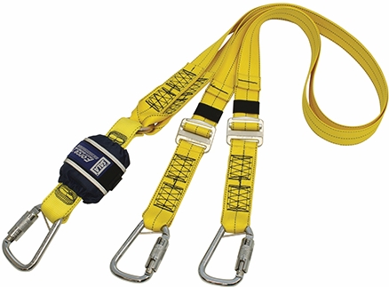 Other view of Adjustable Shock Absorbing Webbing Lanyard - Yellow - 2 m Length - Z13204545 - Force2™