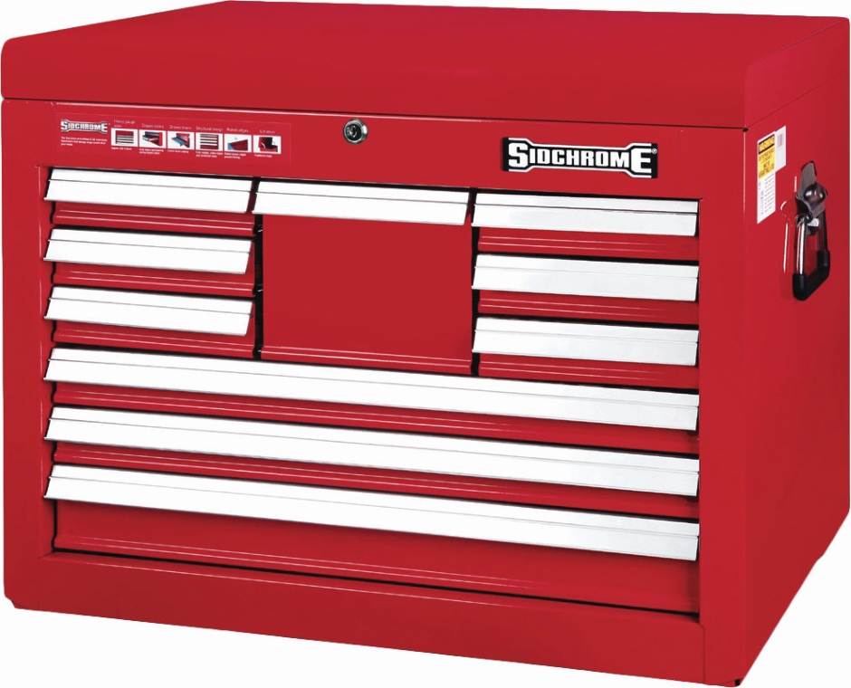 Other view of Tool Chest with 10 Drawer - Extra Deep - Powder Coated with Polyester - 678 mm x 514 mm x 459 mm - SCMT50200 - Sidchrome