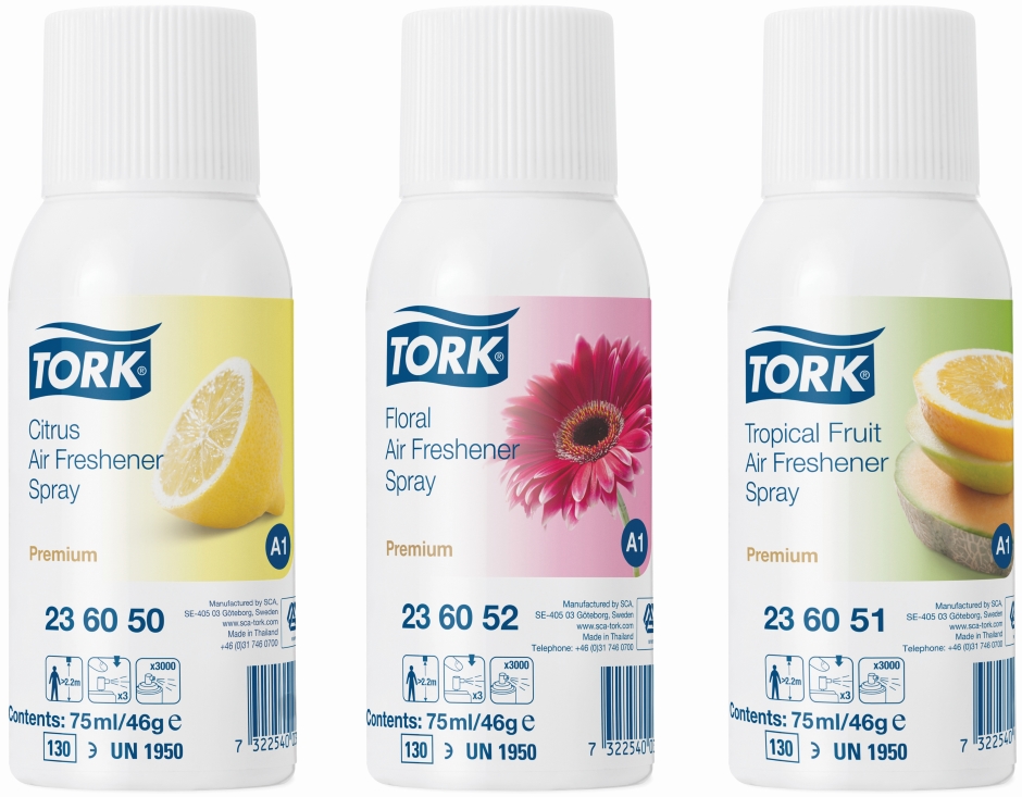 Other view of Air Freshener - Colourless To Pale Yellow - 75 ml - Aerosol Can - Tropical Fruit - 236051 - Tork