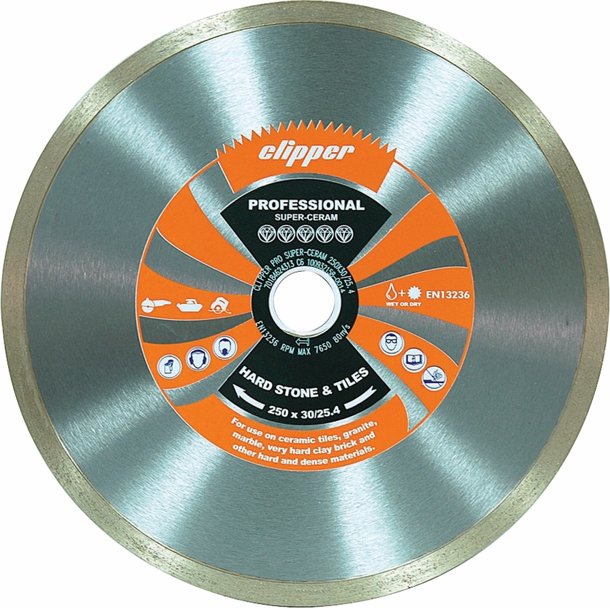 Other view of Diamond Blade - Continuous Rim - 115 x 22.2/20 mm - Clipper® Professional - Norton