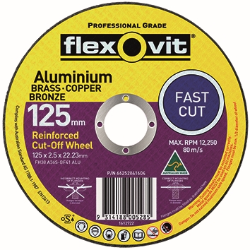 Other view of Flat Cut-Off Wheel - Aluminium Oxide - 305 x 3.4 x 25.4 mm - 36 Grit - Type 41 - A36Q-BF41 ALU - Flexovit