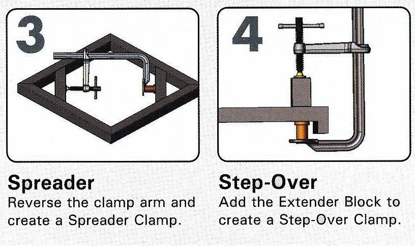 Other view of 4-In-1 Utility Quick Action Clamp Kit - Sliding Arm - Steel - Nickel/Chrome - 1089 kg Force - 521 mm Capacity - UM205M-C3 - StrongHand Tools