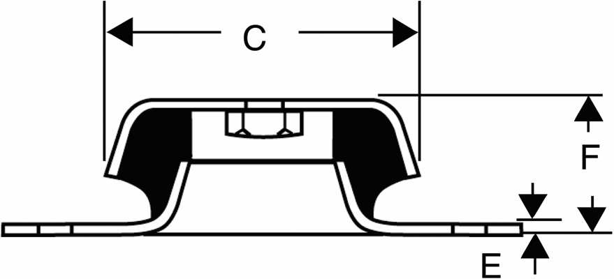 Other view of MOUNT DOME FLANGD SLIM LINE M51010396565