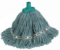 Other view of Round Hospital Launder Mop Refill - Textile Blend Yarn - Green - 22 mm - SM-418-G - DuraClean® - Oates