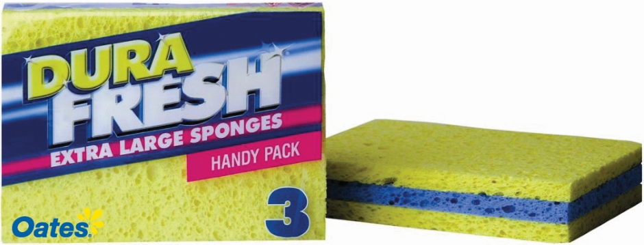 Other view of Multi-Purpose Extra Large Sponge - 150 x 110 x 12 mm - 3/Pack - SP-063 - DuraFresh® - Oates