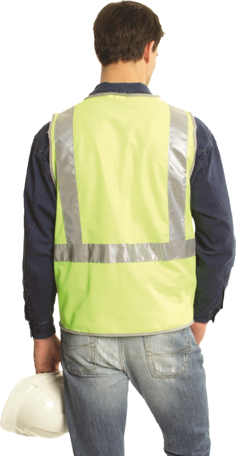 Other view of VEST SAFETY FLU/YELLOW REFLECT PREMIUM M