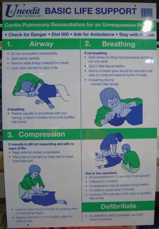 Other view of CPR Wall Chart - 600 mm x 400 mm - US0556 - Uneedit