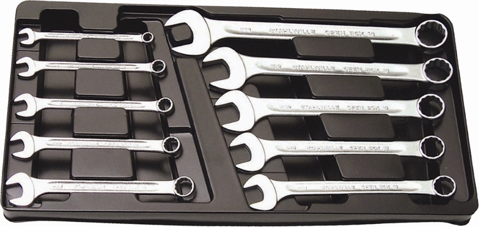 Other view of 10-Piece Combination Spanner Set - Metric - 706027 - Stahlwille