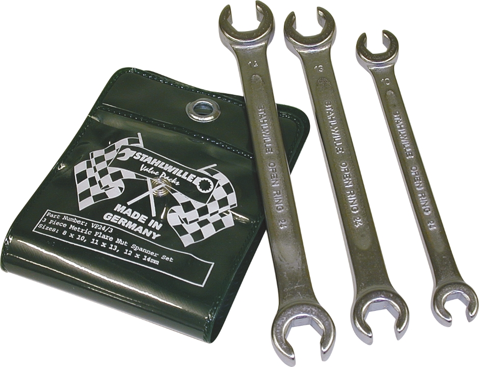 Other view of 3-Piece Flare Nut Spanner Set - Double Open Ring - Metric - 709755 - Stahlwille