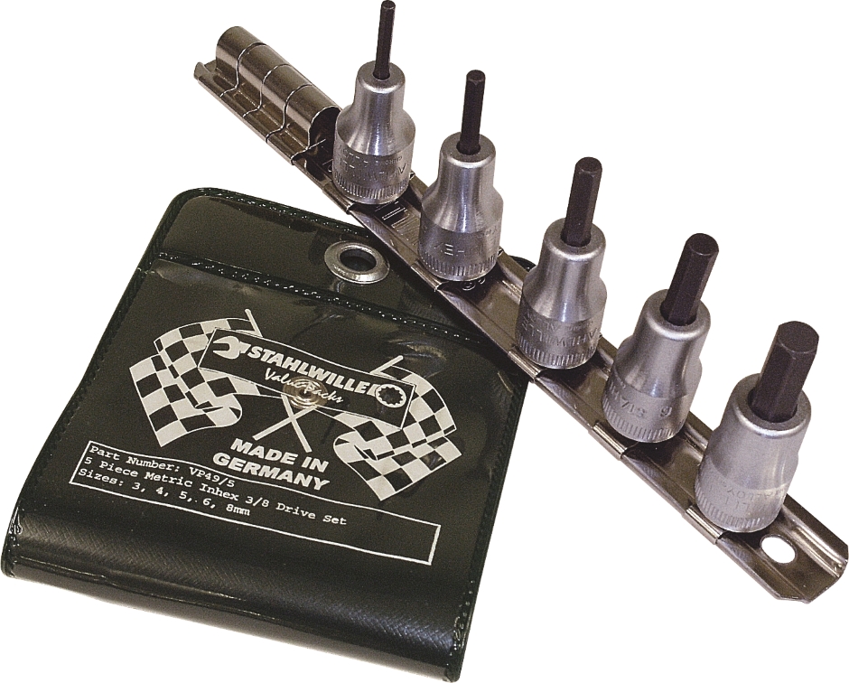 Other view of 5-Piece In-Hex Socket Set - Metric - 3/8" Drive - 709764 - Stahlwille