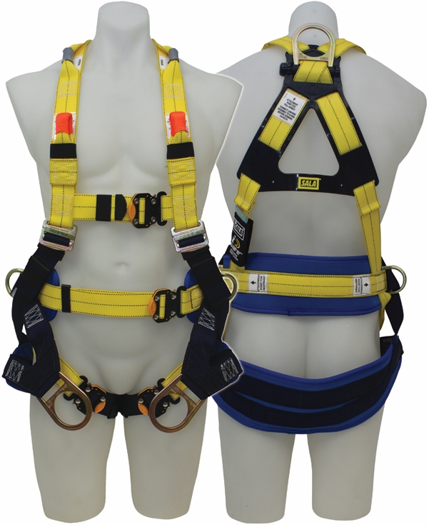 Other view of Vest Style Tower Worker's Harness - Repel™ Technology Polyester - Yellow - Large - 853L0018 - Delta™ II