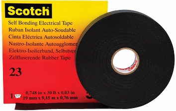 Other view of Splicing Tape - Ethylene Propylene Rubber - Black - 30 ft x 1.5" - Scotch® 23 - 3M