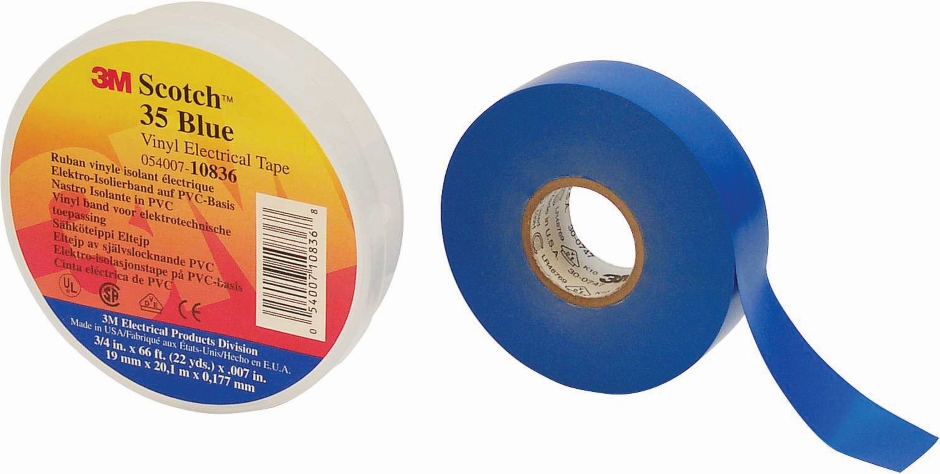 Other view of Vinyl Electrical Tape - PVC - White - 20 m x 19 mm - Scotch® 35 - 3M