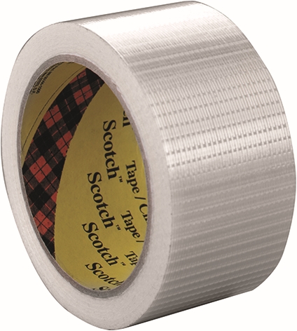 Other view of Glass Filament Tape - Bi-Directional Glass Yarn Reinforced - Polypropylene - Synthetic Rubber - Clear - 38 mm x 50 m - 8959 - Scotch® - 3M™