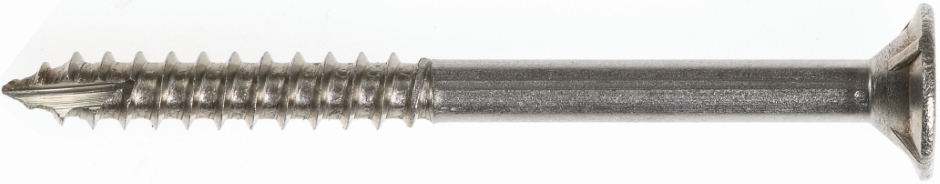 Other view of Screw - 4 Ribbed Bugle Batten Head - #2 Square Drive - Type-17 - 316 Stainless Steel - Metric - 8G-10 x 58 mm - T16WSBQ0810058 - DrillX® - Hobson