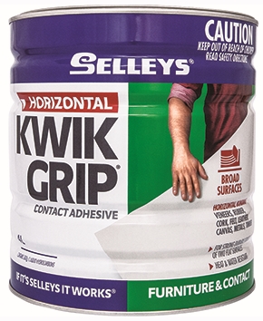 Other view of Selleys Kwik Grip 100089 - Horizontal Contact Adhesive - Heat & Water Resistant - 4 Litre