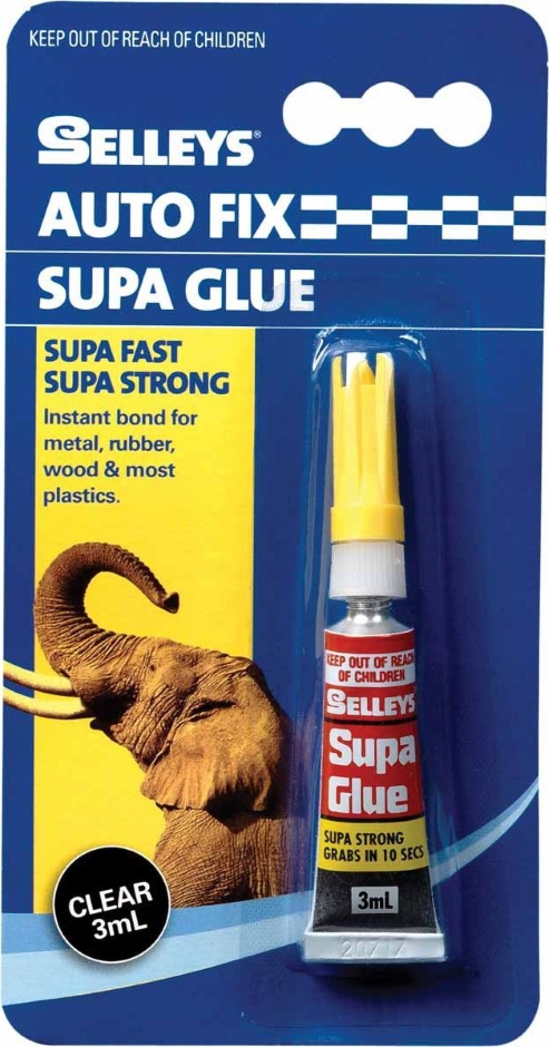 Other view of Autofix Supa Glue - Clear - Liquid - 3 ml - Selleys