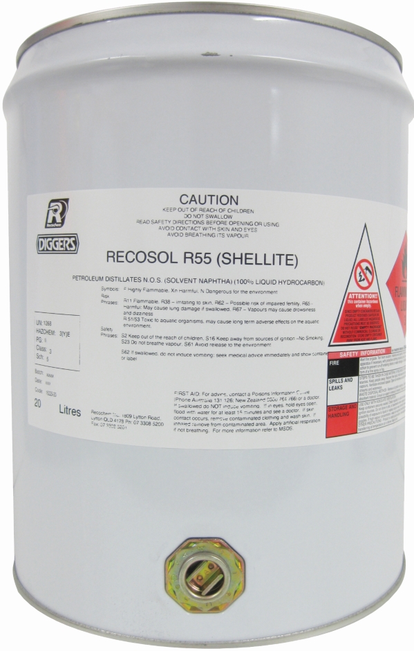 Other view of Digger™ Hydrocarbon Solvent - 200 L Drum - Shellite X55/Recosol R55 - Recochem