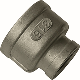 Other view of AAP Socket - Reducer Hexagonal - 316 Stainless Steel - #29 - BSP Female & Female - 1/4inch X 1/8inch - SSS0806