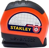 Other view of Measuring Tape with Lever Lock Case - Short - 8 m x 28 mm - Mylar Coated Blade - Yellow - 30-528 - Stanley