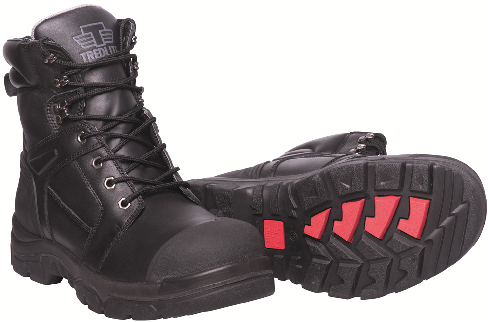 Other view of Safety Boots Lace Up Sides - Black - 6 - Tredlite Stanwell