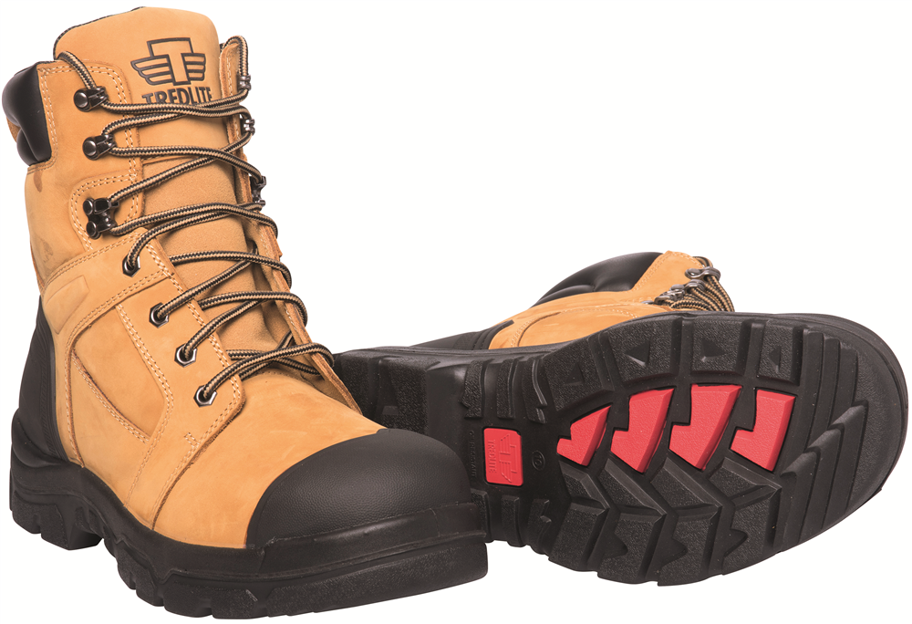 Other view of Safety Boots Lace Up Sides - Wheat - 8.5 - Tredlite Stanwell