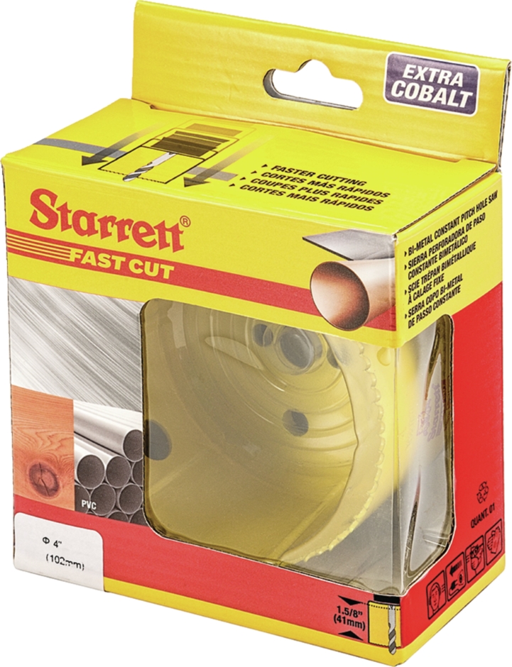 Other view of Holesaw - Constant Pitch - Bi-Metal HSS - 102 mm (4") - FCH0400 - Fast Cut - Starrett