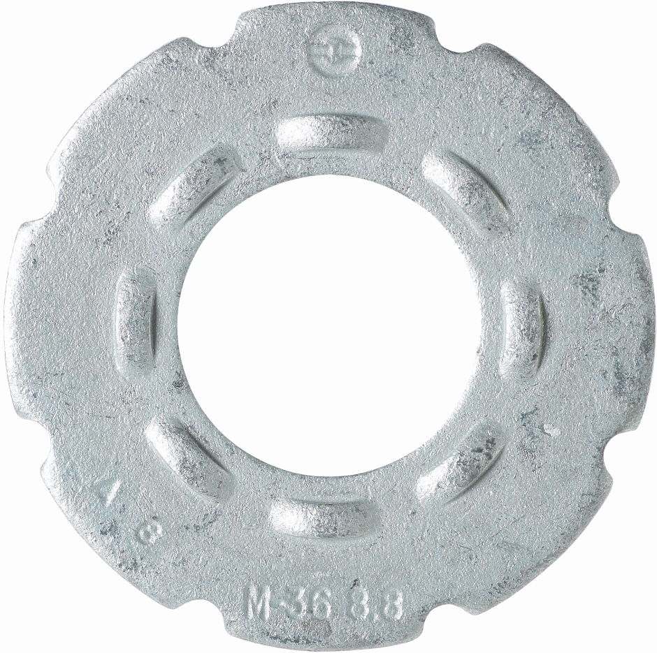 Other view of Load Indicator Washer - Class 8.8 - Steel - Hot Dip Galvanized - 16 x 16.7/16.8 x 35.2/36.8 x 3.2/5.5 mm - 1080060 - WASCA