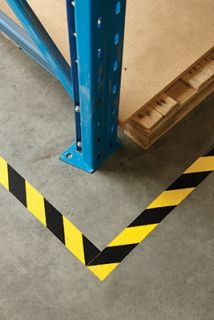 Other view of Hazard Warning Tape - Floor/Lane Marking - PVC - Black/Yellow - Natural Rubber - 48 mm x 32.9 m - 471 - Stylus