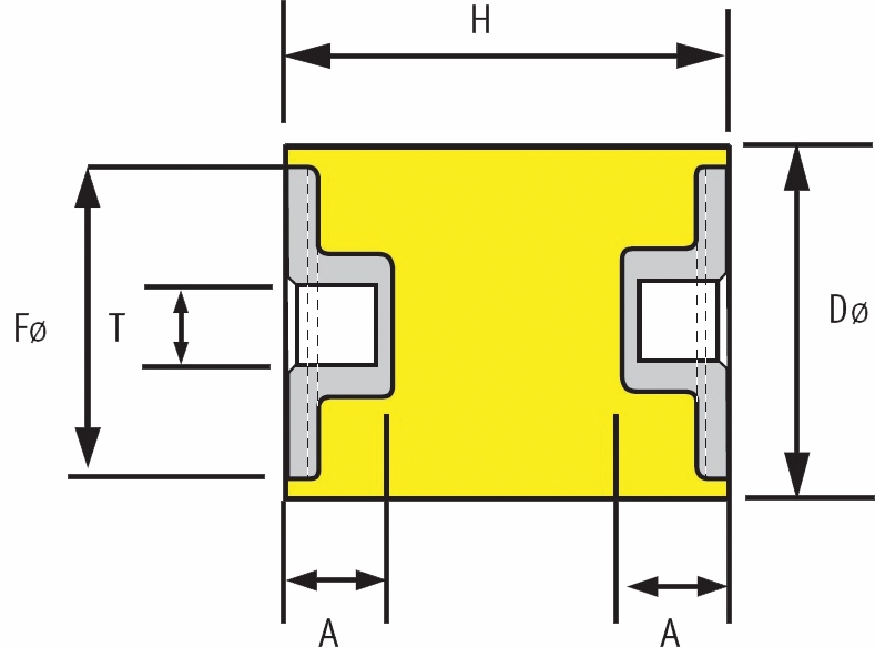 Other view of MULTICUSHION SUREDAMP 030X30XM8 YEL (4)