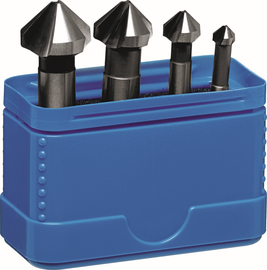 Other view of 4-Piece Countersink Set - 3 Flute - 90° - HSS Co - Bright - 6.3 to 20.5 mm - C107 - Sutton Tools