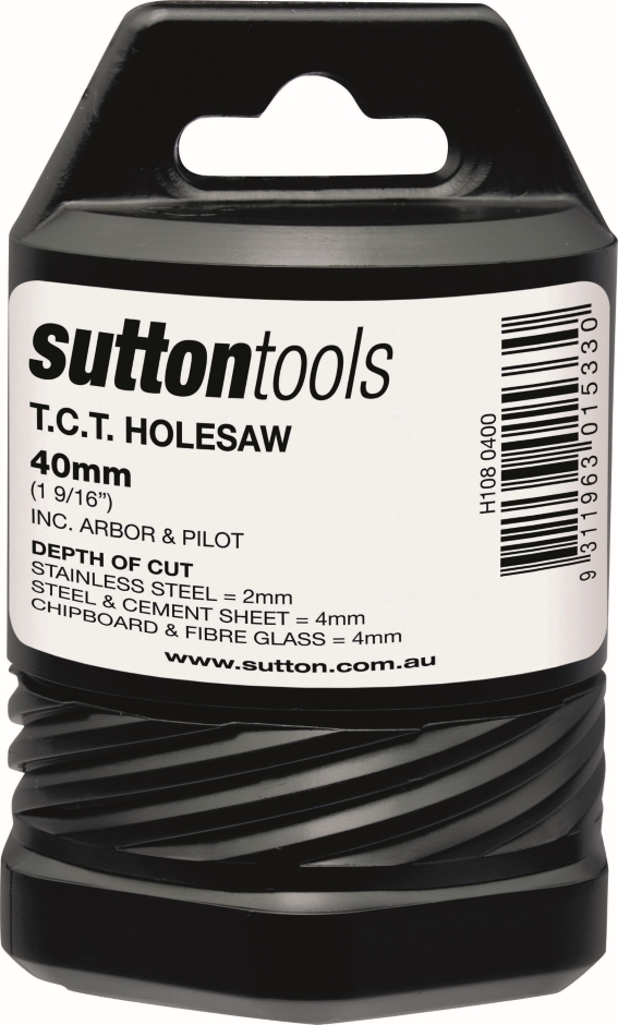 Other view of Holesaw with Arbor & Pilot Drill - Short - TCT - 30 mm - H108 - Sutton Tools