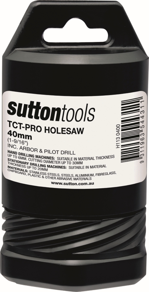 Other view of Holesaw with Arbor & Pilot Drill - Long - TCT - 35 mm - H113 - Pro Series - Sutton Tools