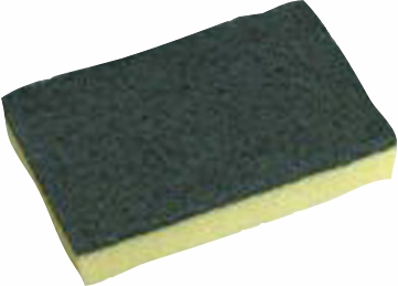 Other view of Heavy Duty Industrial Scour Sponge - Green/Yellow - 150 x 100 x 30 mm - 10/Pack - SC-110 - Oates