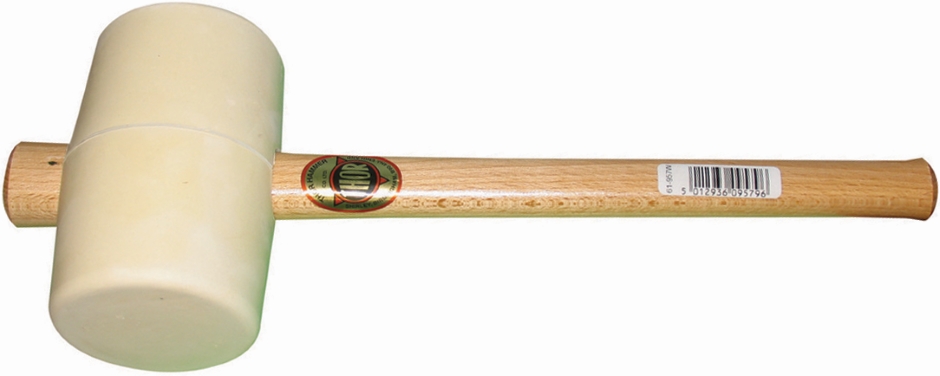 Other view of Mallet - 90 mm - Rubber Head - Timber Handle - White - 1050 g - TH957W - Thor Hammer