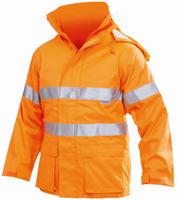 Other view of Flame Retardant Breathable Waterproof Jacket With Tape – Orange – X-Large – WWBJ004DN – Tornado Advanced