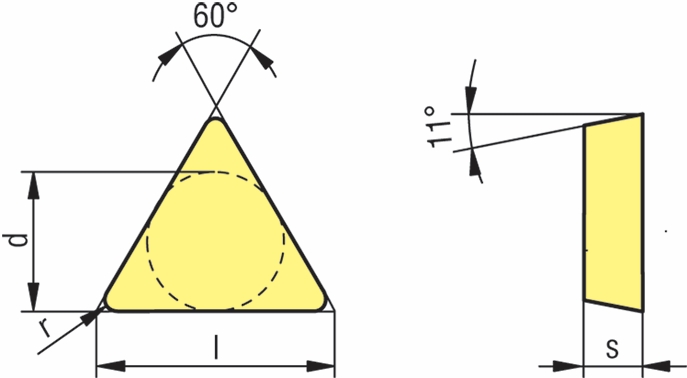 Other view of Carbide Turning Insert - Positive - TPMR 110304EN CTCP125 - 60° Triangular - CERATIZIT