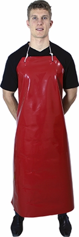 Other view of APRON W/CORD&HOOKS RED TPU 91X122CM