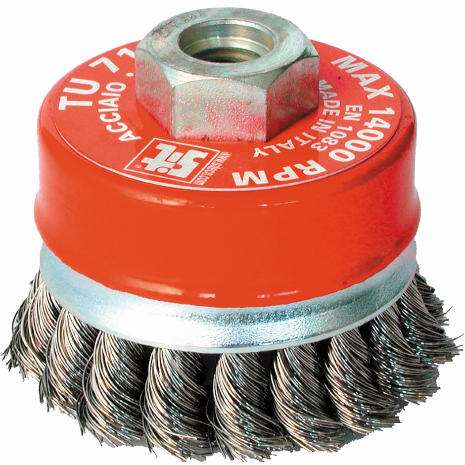 Other view of Steel Wire Cup Brush - Twist Knot - 26 Gauge - 65 mm x 1 Row x M10 - Flexovit