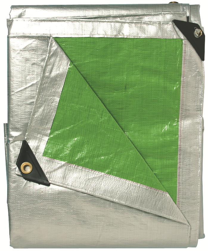 Other view of Poly Tarp Extra Heavy Duty - Green/Silver - 20 x 40ft