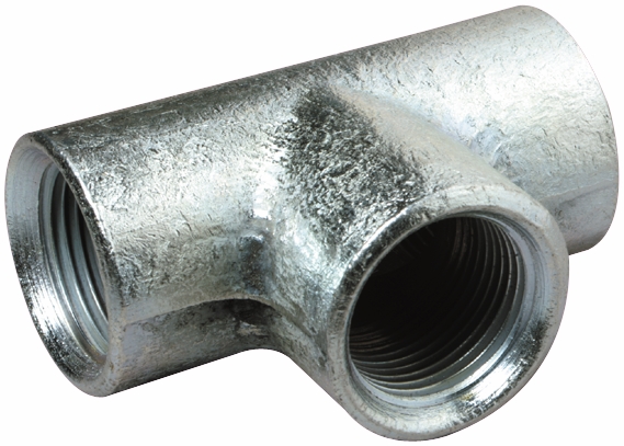 Other view of AAP Tee - Equal/3-Way - Mild Steel - Steam - BSP - 80Nb - ST80