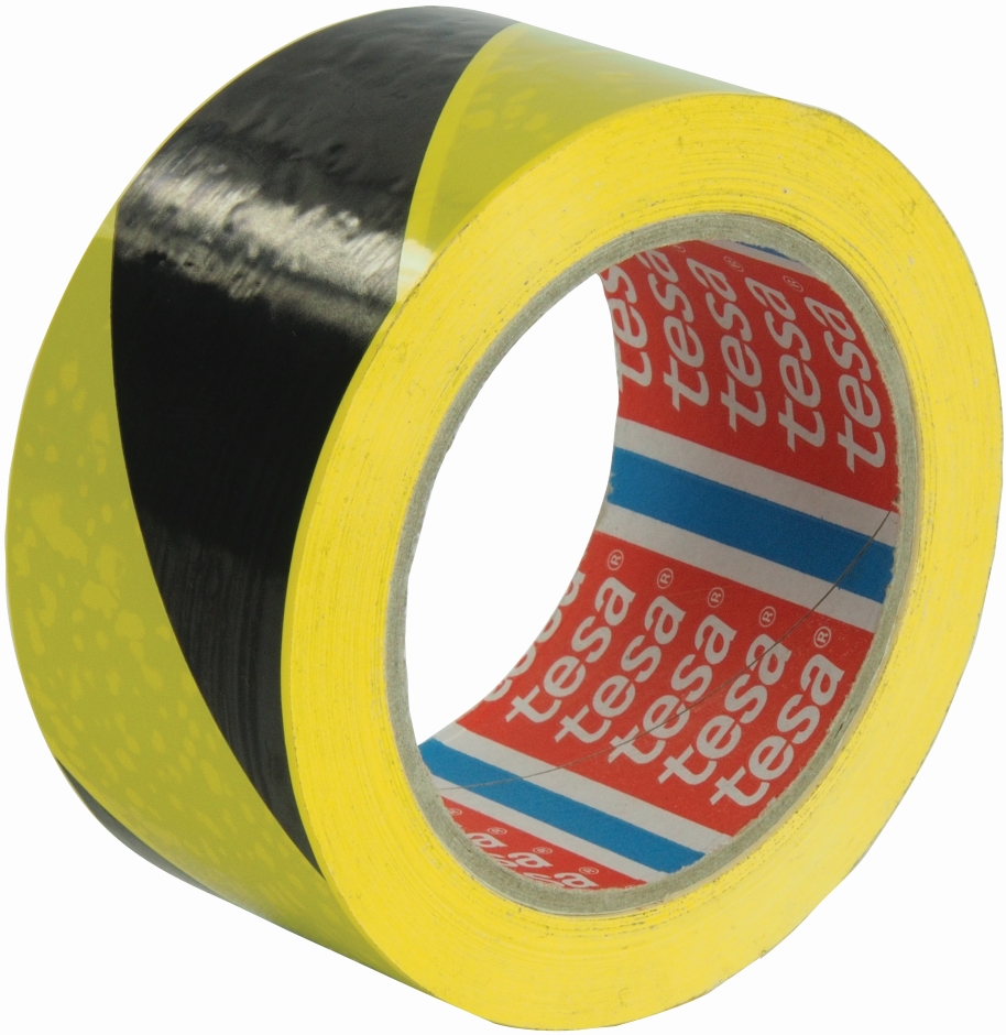 Other view of Safety Warning Tape - High Visibility - PVC Film - Black/Yellow - Natural Rubber - 48 mm x 66 m - 6897 - Tesa