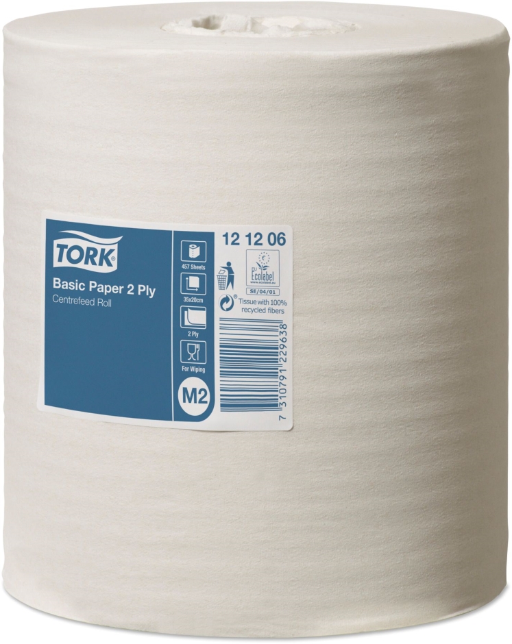 Other view of Centrefeed Basic Paper Roll - White - 160 m x 20 cm - 6/Pack - M2 - Tork